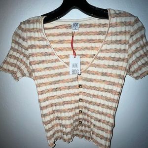 Cream/Tan BDG button up BRAND NEW